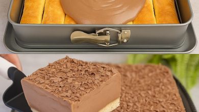 No-Bake Chocolate Vanilla Cream Dessert