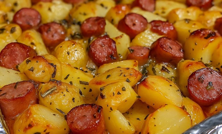 Oven-Roasted Potatoes and Sausage Bake
