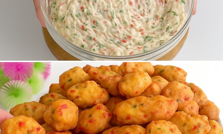 Cheesy Vegetable Fritters