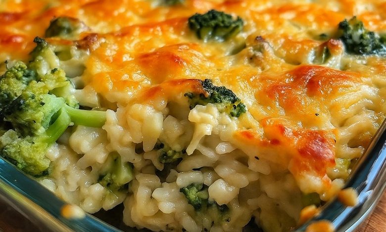 Cheesy Broccoli Rice Casserole