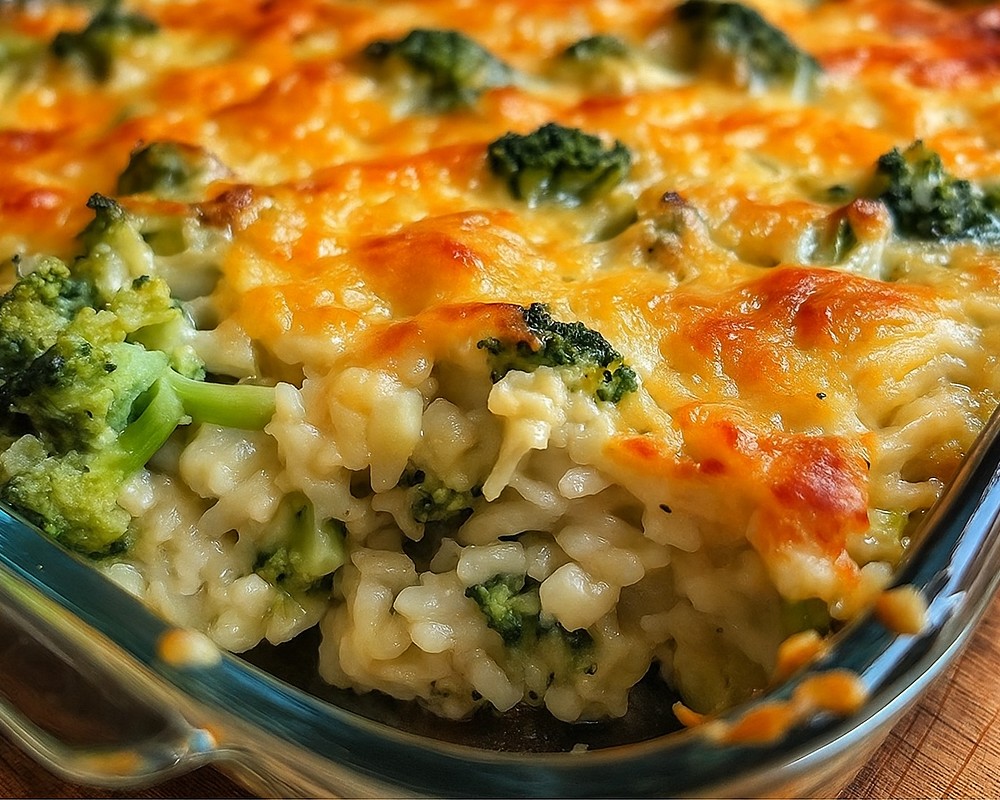 Cheesy Broccoli Rice Casserole
