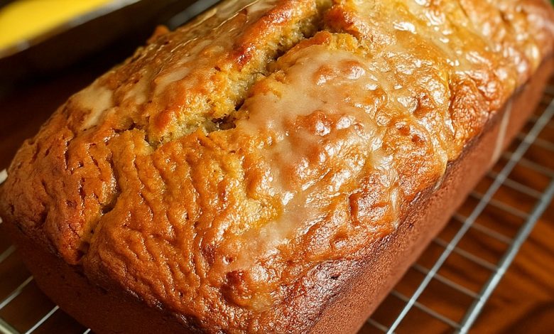 Jamaican Banana Bread (With Lime Glaze)