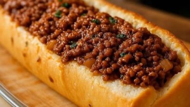 Sloppy Joe Garlic Bread