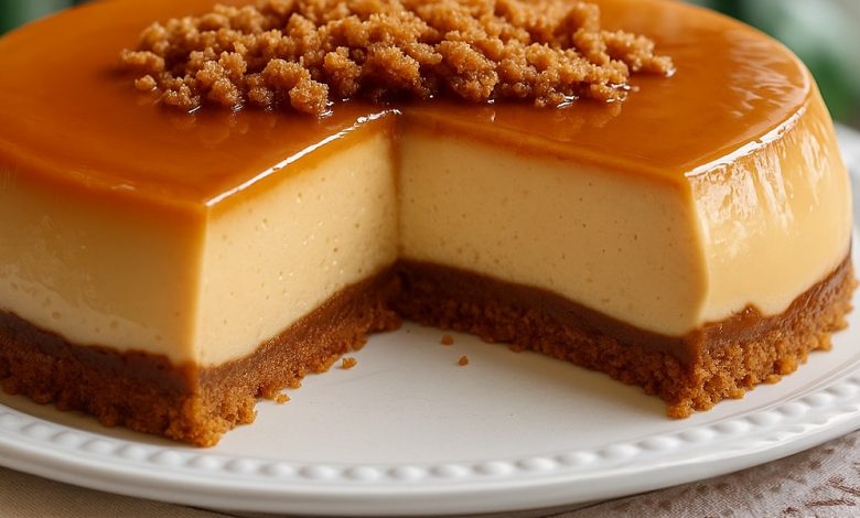 No-Bake María Cookie Flan