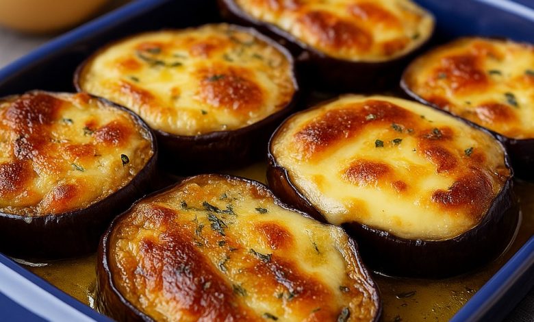 Baked Eggplants with Cheese