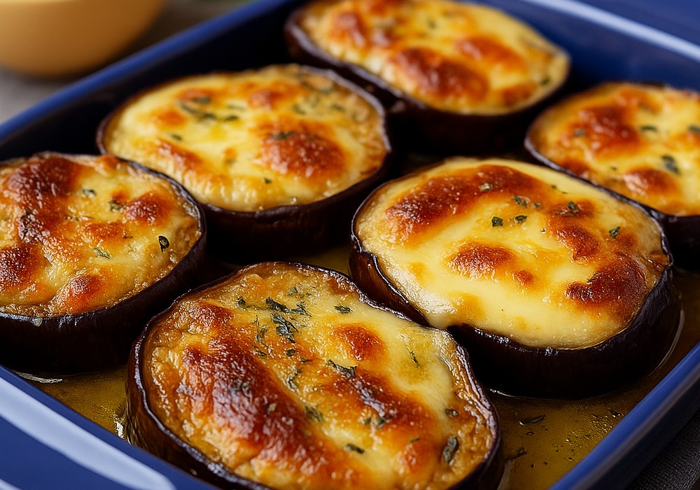 Baked Eggplants with Cheese
