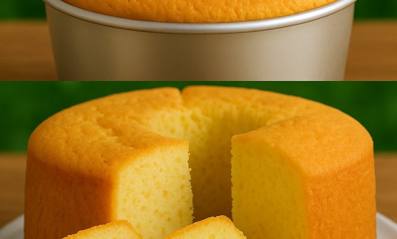 Soft & Fluffy Chiffon Cake