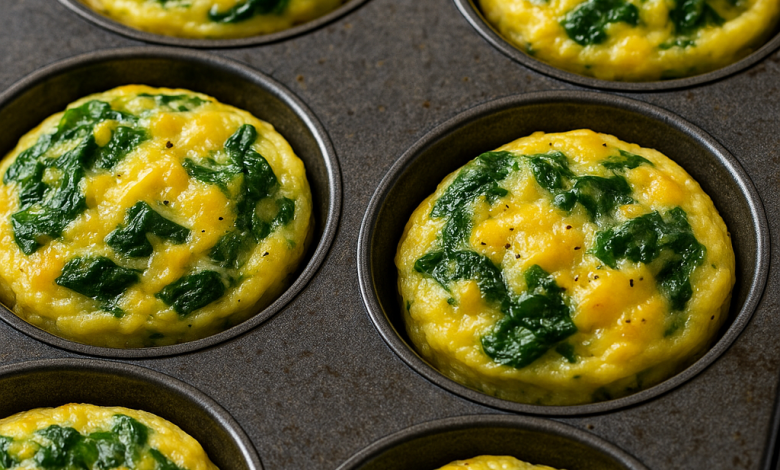 Keto Egg Muffins with Spinach and Cheese – Low Carb Breakfast