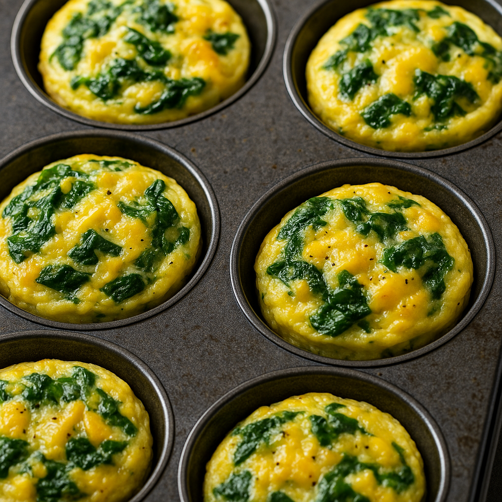 Keto Egg Muffins with Spinach and Cheese – Low Carb Breakfast