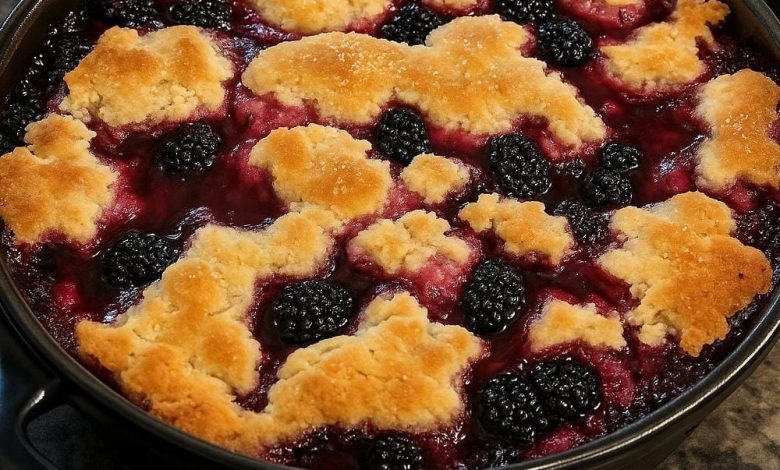 Homemade Blackberry Cobbler