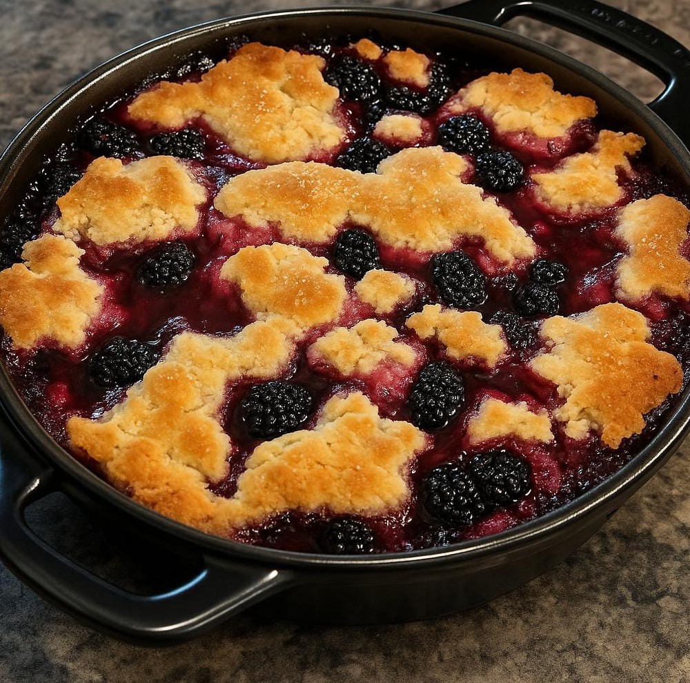 Homemade Blackberry Cobbler