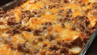 Cheesy Ground Beef and Potato Casserole