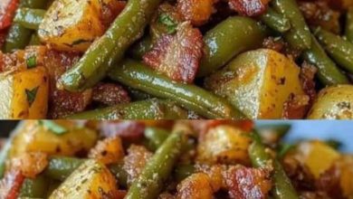 Country Ranch Green Beans and Potatoes with Bacon