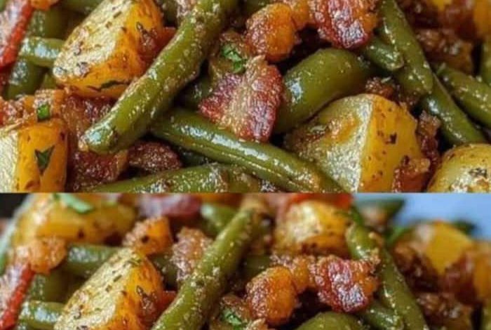 Country Ranch Green Beans and Potatoes with Bacon