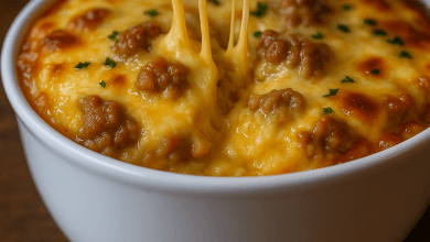 Sausage, Egg, and Cream Cheese Hashbrown Casserole 