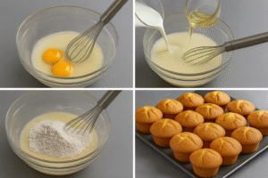 easy muffin recipe with golden cracked tops