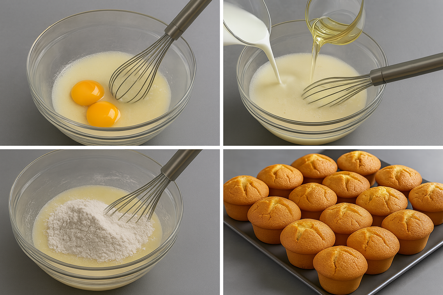 easy muffin recipe with golden cracked tops