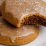 Lebkuchen German Spice Cookies on white plate