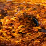 Hearty Slumgullion Recipe – one-pot beef, macaroni, and tomato comfort food