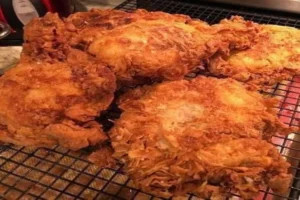 Southern Fried Chicken Batter with golden crispy coating
