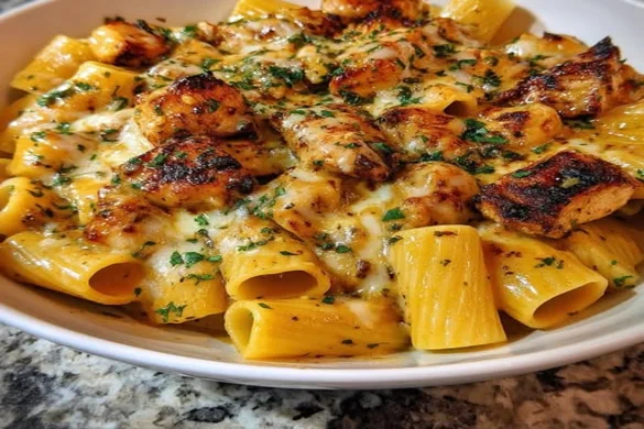 Creamy Cajun Chicken Pasta with Garlic Cheese Sauce