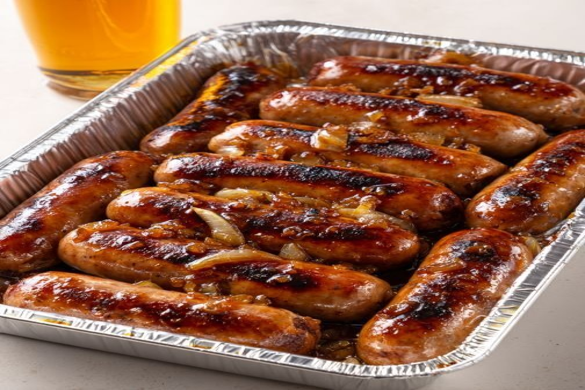 Beer Braised Sausages with Onions – Easy Comfort Food Recipe