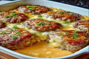 Amish Hamburger Steak Bake Recipe – Juicy, Flavorful, and Easy to Make