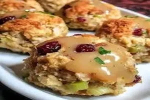 Leftover Turkey Stuffing Balls – Crispy, Savory, and Perfect for Holiday Leftovers