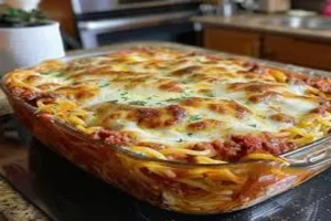 Million Dollar Spaghetti Casserole, Baked Spaghetti, Easy Casserole Recipe, Comfort Food