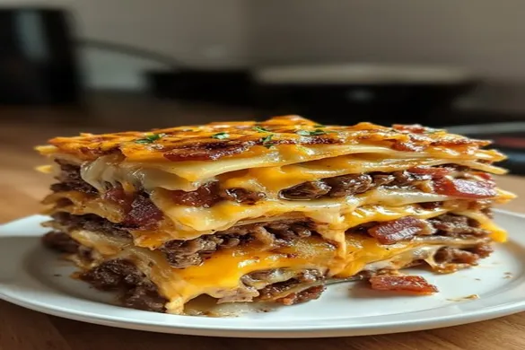Parmesan Garlic Bacon Lasagna – Ultimate Cheesy Comfort Food