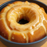 Salted Caramel Kentucky Butter Cake drizzled with caramel sauce