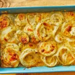 Tennessee Onions casserole baked golden and cheesy